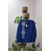 Embroidered shirt "Royal Assymetry Navy"